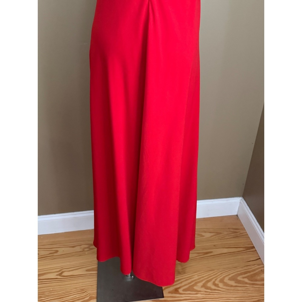 Jill Jill Stuart Red Dress Popover Halter Gown 2 Minimalist Elegant Gala - Picture 9 of 11